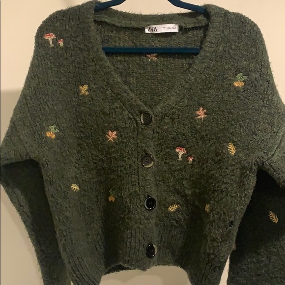 Zara | Sweaters | Fluffy Cardigan With 